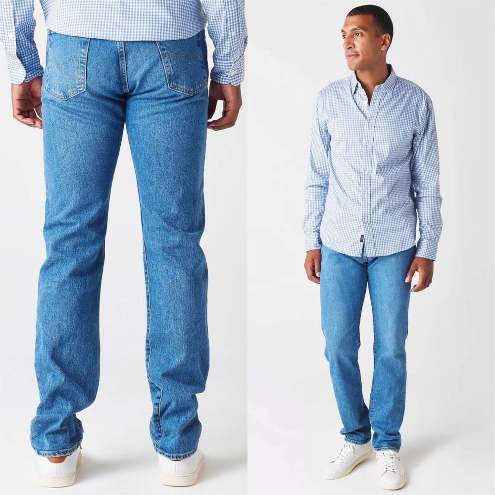 Levi's Blue Straight Jeans Timeless Style
